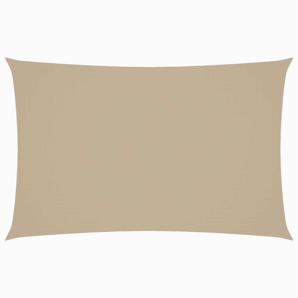 Solseil oxfordstoff rektangulær 2x4,5 m beige