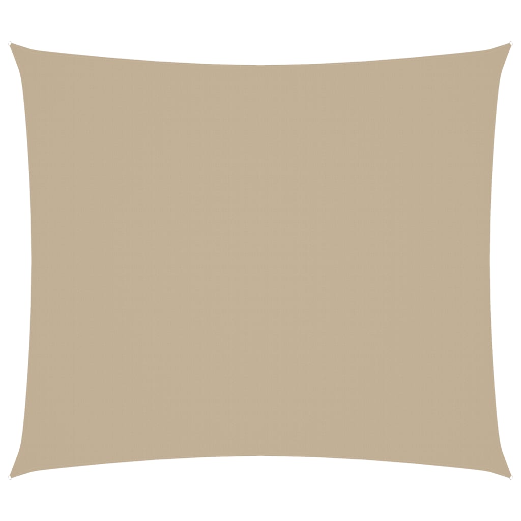 Solseil oxfordstoff rektangulær 2,5x3 m beige