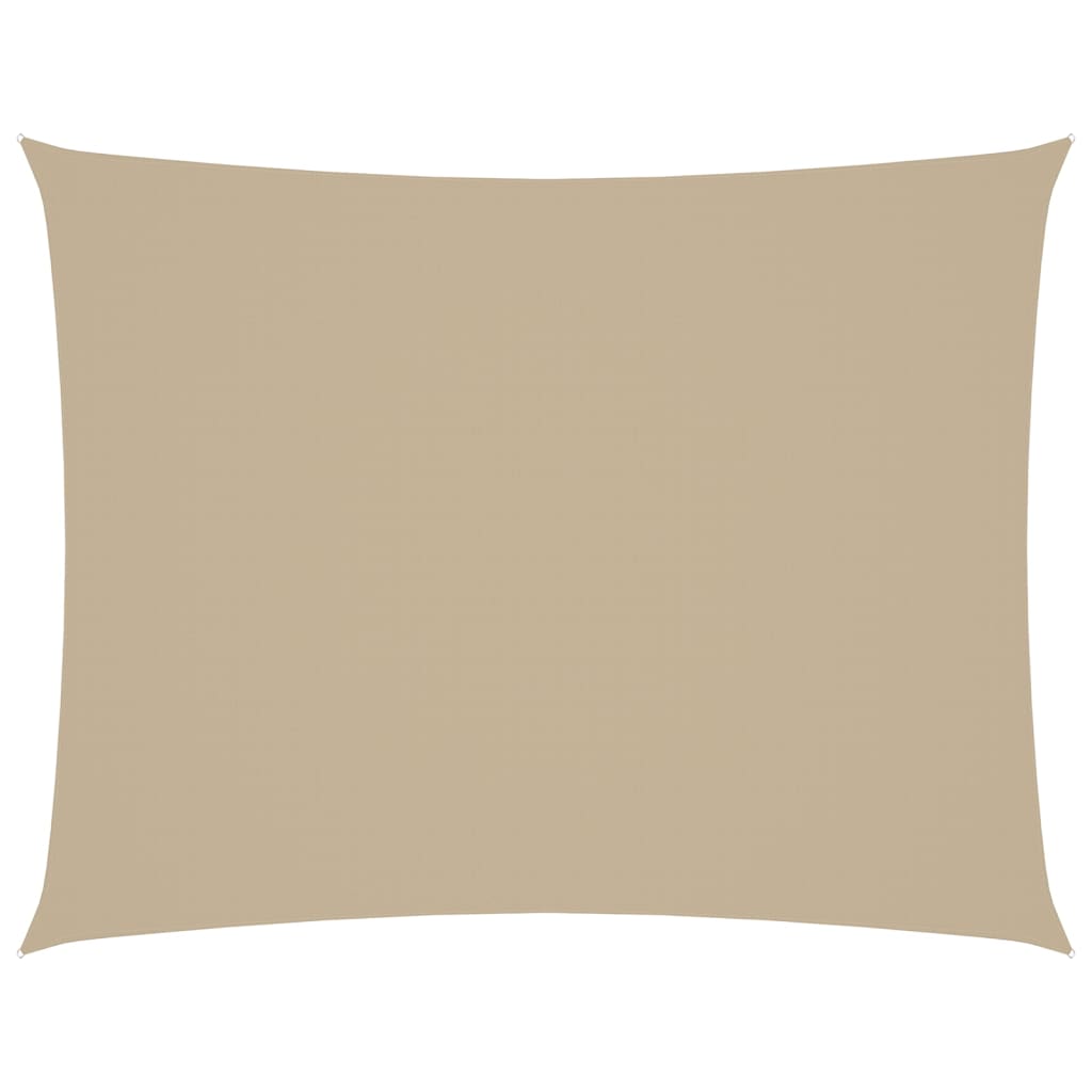 Solseil oxfordstoff rektangulær 2,5x3,5 m beige vidaXL