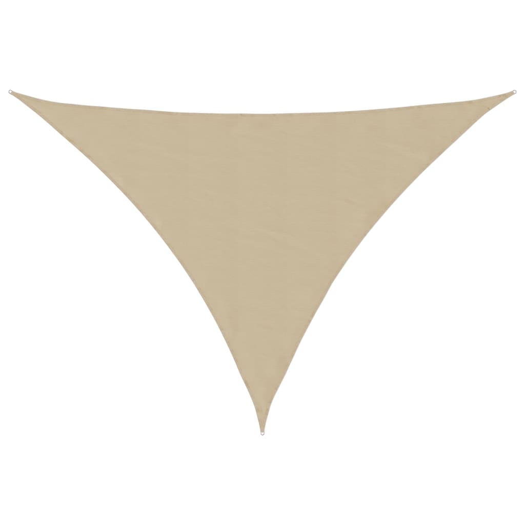 Solseil oxfordstoff trekantet 2,5x2,5x3,5 m beige vidaXL