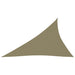 Solseil oxfordstoff trekantet 3x4x5 m beige
