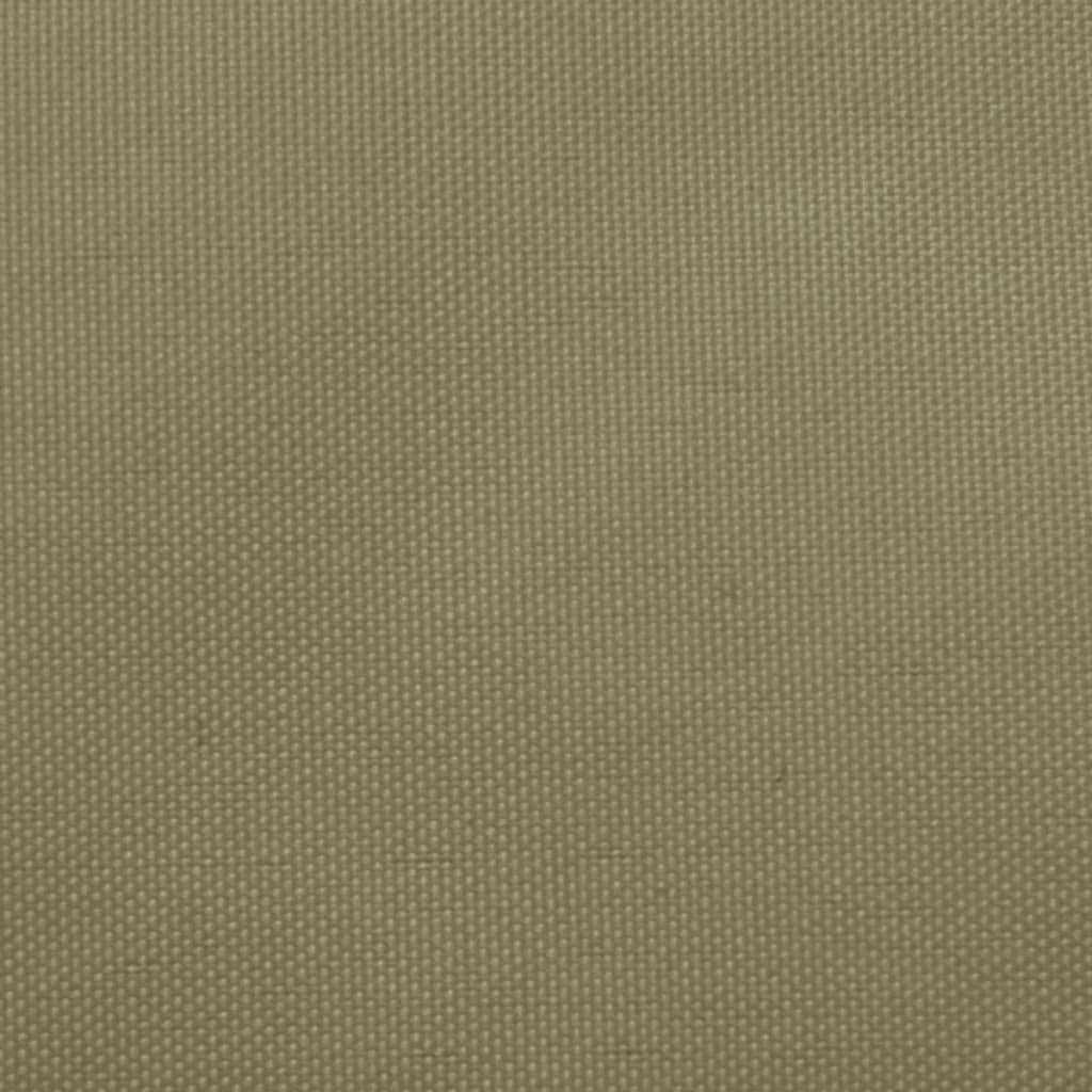 Solseil oxfordstoff trekantet 3x4x5 m beige