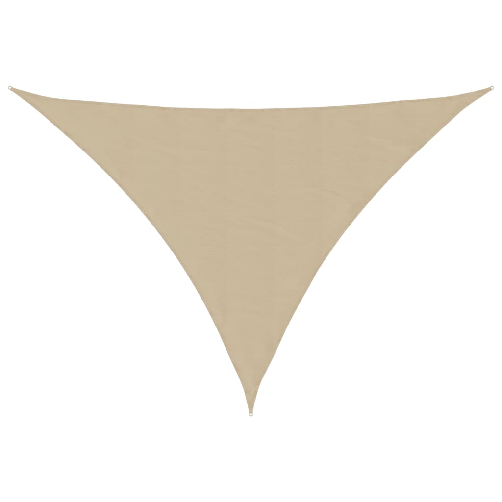 Solseil oxfordstoff trekantet 5x6x6 m beige vidaXL