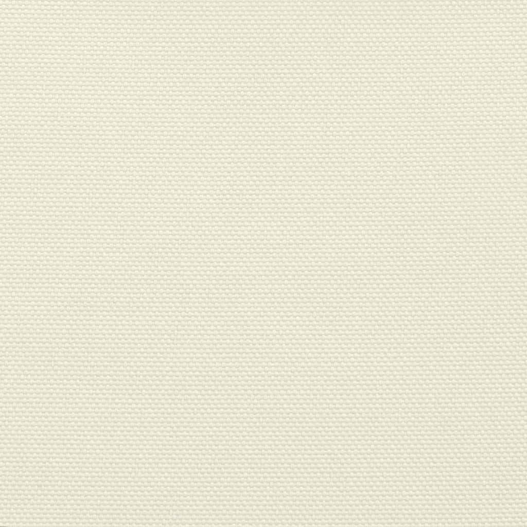 Solseil oxfordstoff rektangulær 6x8 m kremhvit vidaXL