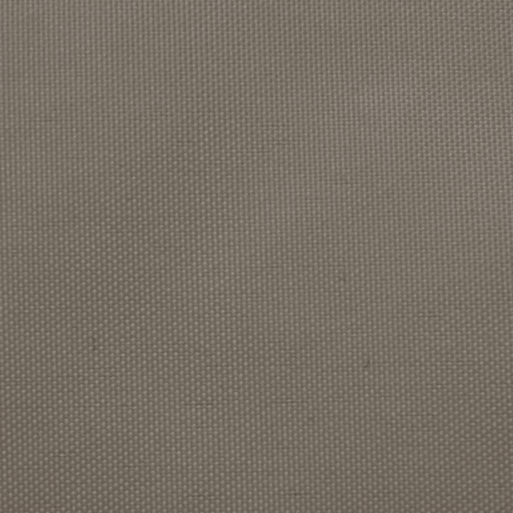 Solseil oxfordstoff rektangulær 2,5x4 m gråbrun