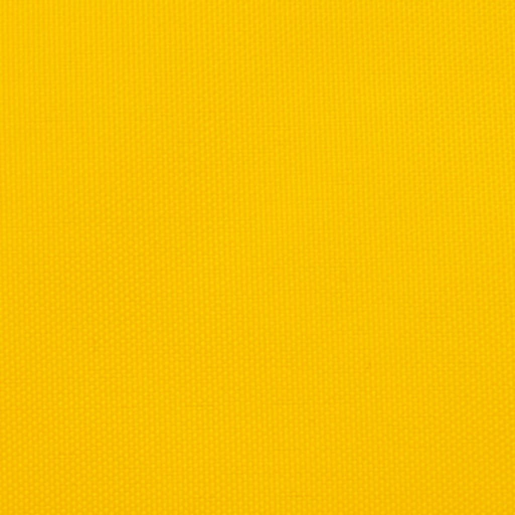 Solseil oxfordstoff rektangulær 5x6 m gul