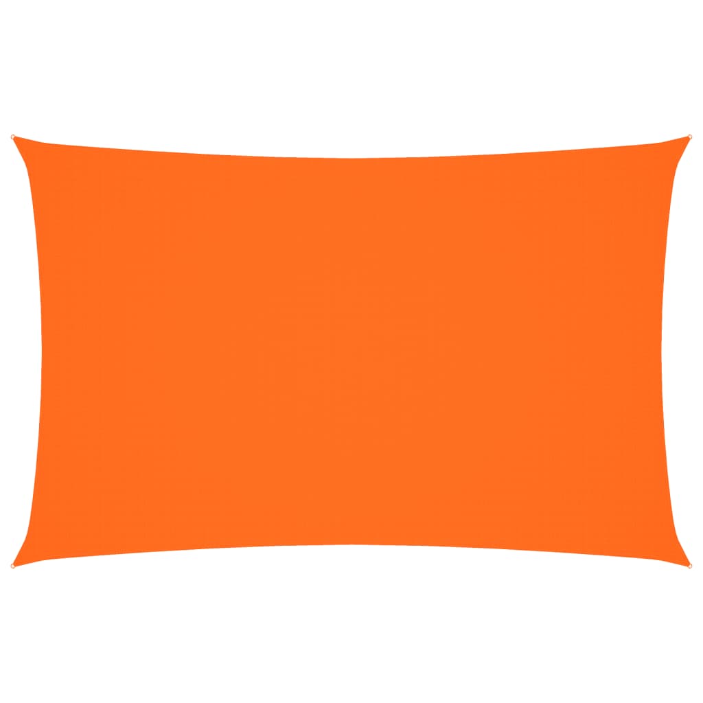 Solseil oxfordstoff rektangulær 2x4,5 m oransje