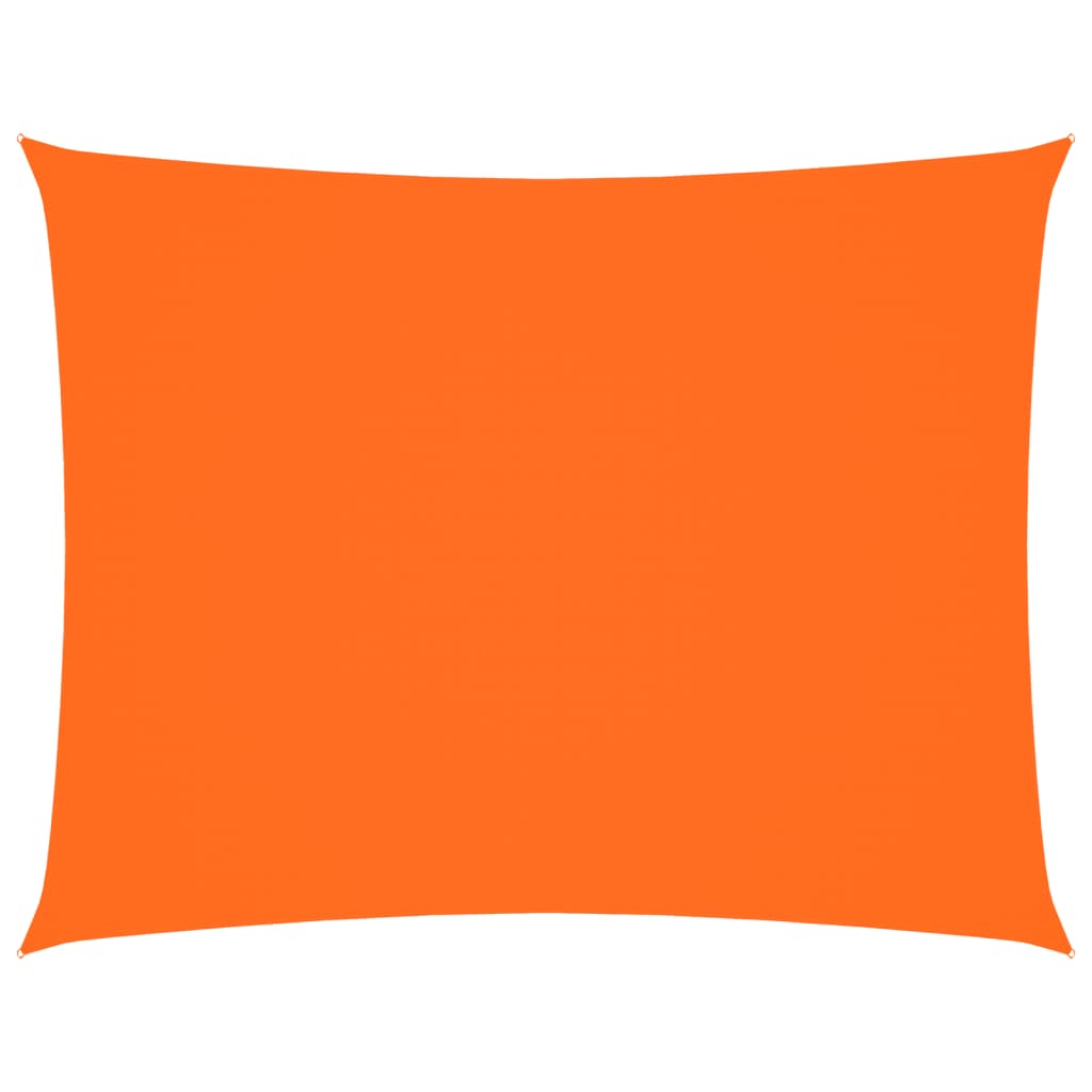 Solseil oxfordstoff rektangulær 2,5x3,5 m oransje