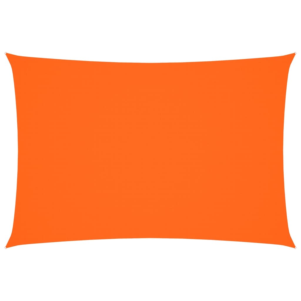 Solseil oxfordstoff rektangulær 2,5x4,5 m oransje