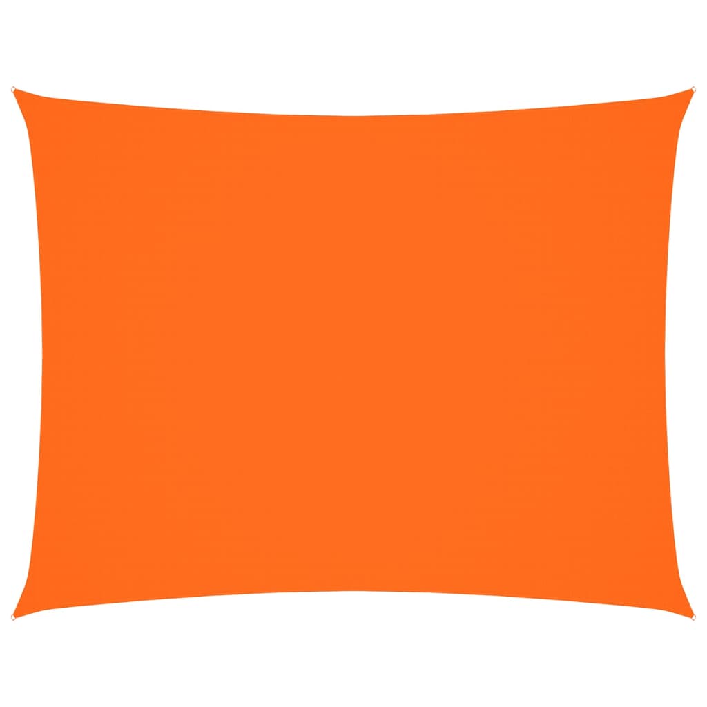 Solseil oxfordstoff rektangulær 3x6 m oransje