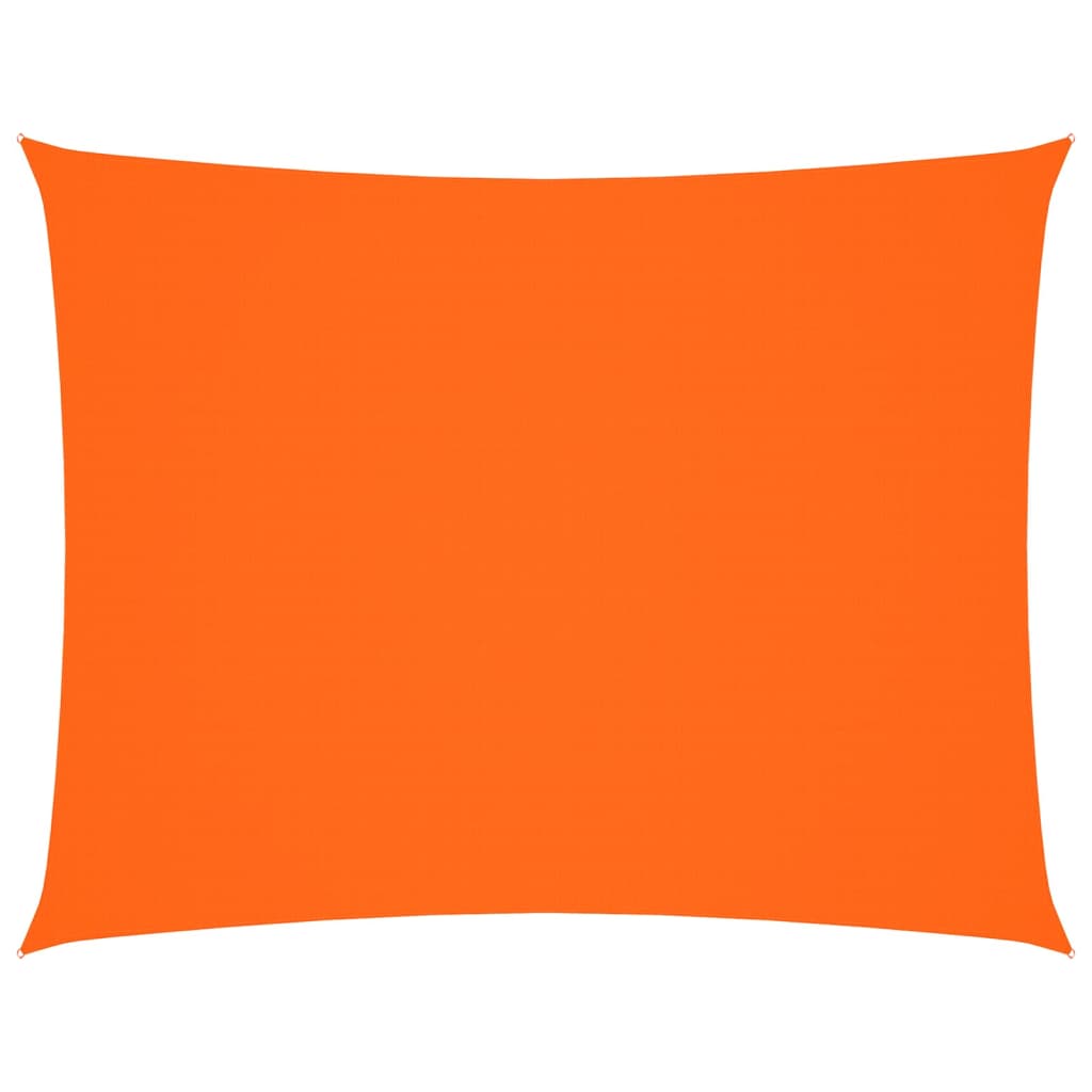 Solseil oxfordstoff rektangulær 4x5 m oransje