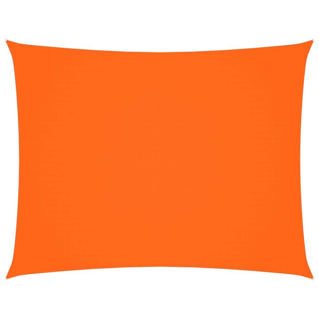 Solseil oxfordstoff rektangulær 5x6 m oransje