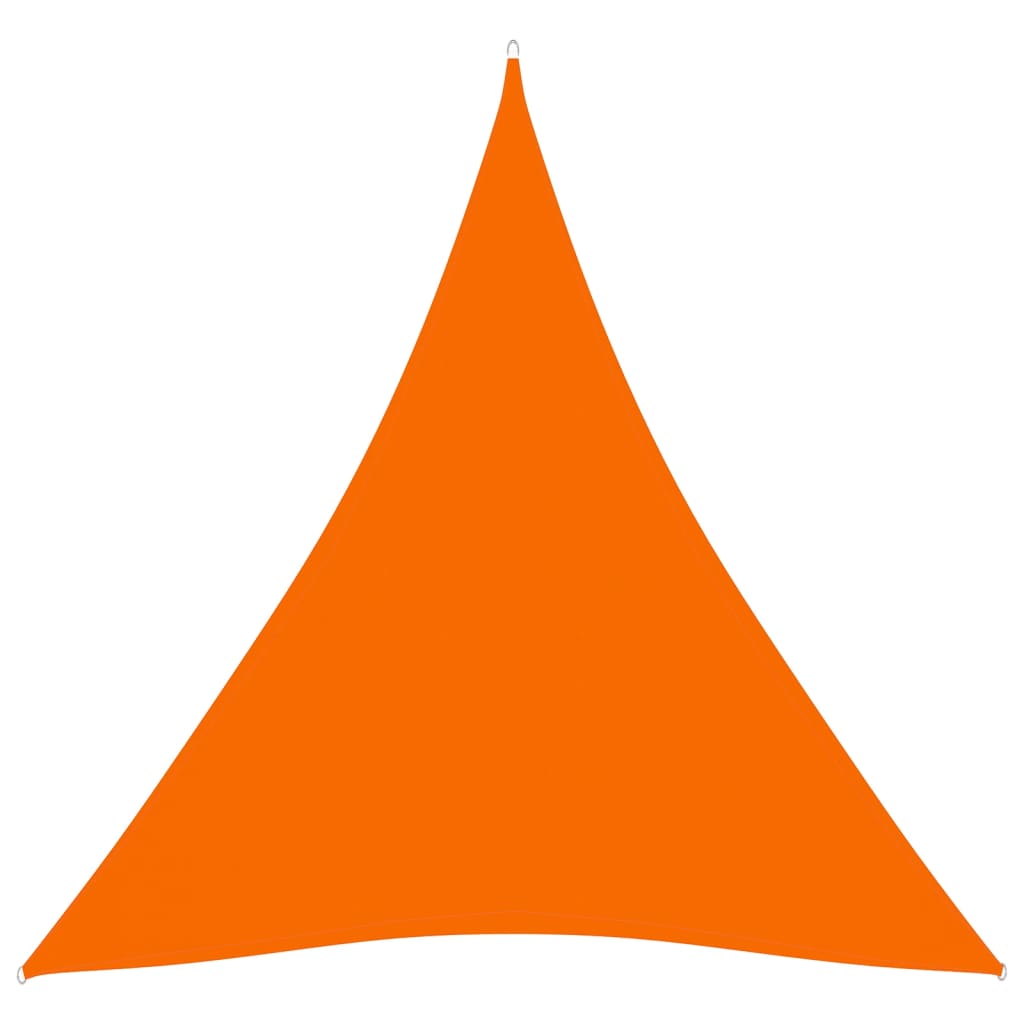 Solseil oxfordstoff trekantet 3,6x3,6x3,6 m oransje