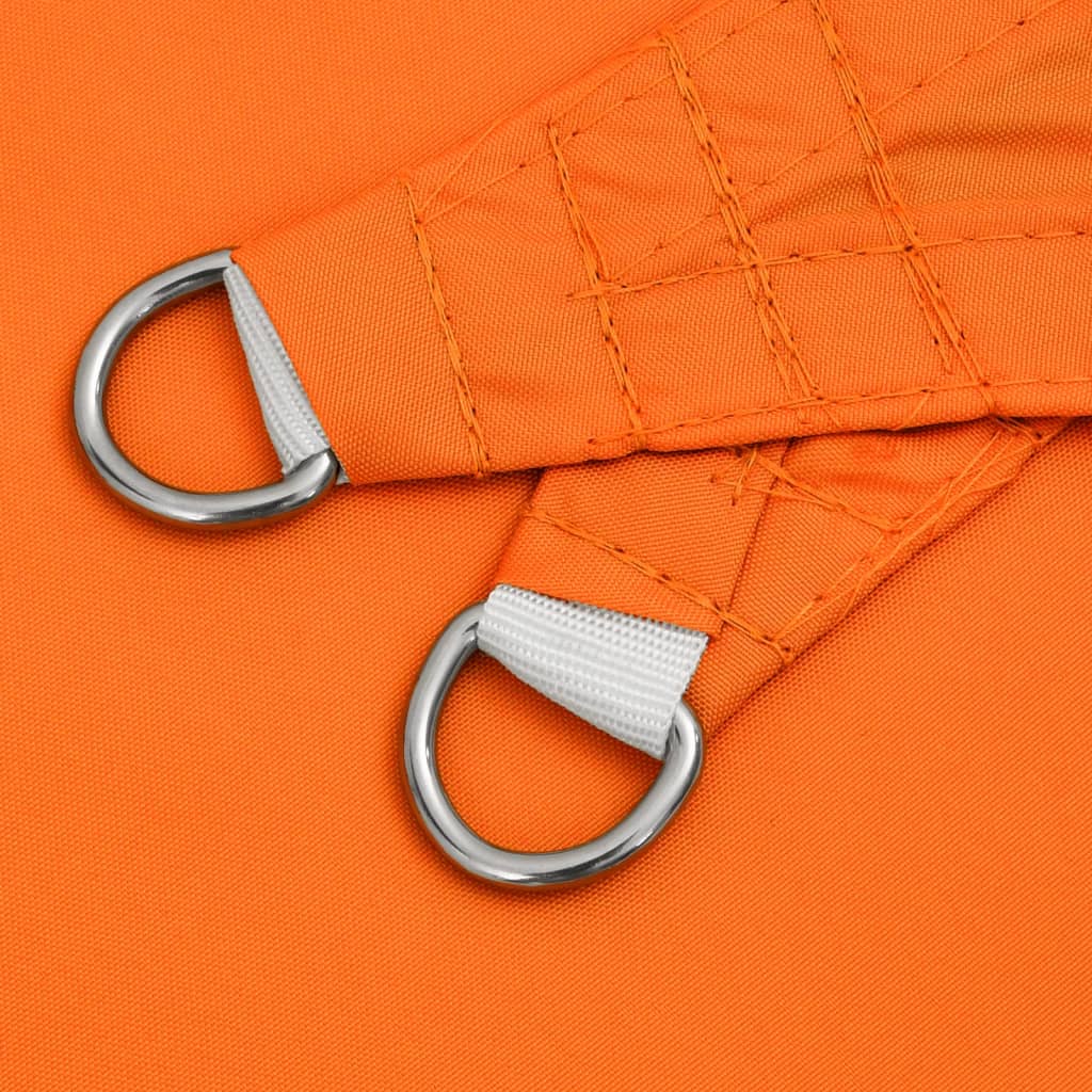 Solseil oxfordstoff trekantet 4x5x5 m oransje