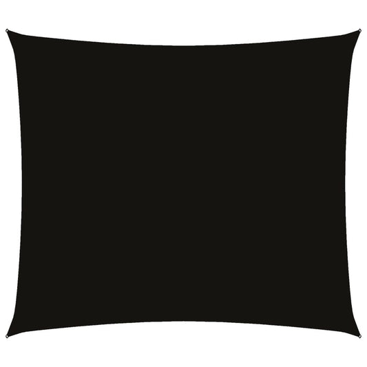 Solseil oxfordstoff rektangulær 2x2,5 m svart