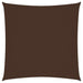 Solseil Oxfordstoff kvadratisk 2,5x2,5 m brun