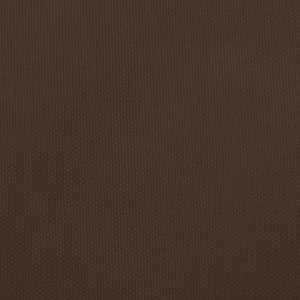 Solseil oxfordstoff trapesformet 2/4x3 m brun
