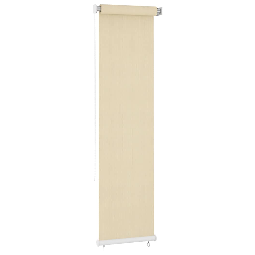 Utendørs rullegardin kremhvit 60x230 cm HDPE