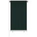 Utendørs rullegardin 80x140 cm mørkegrønn HDPE