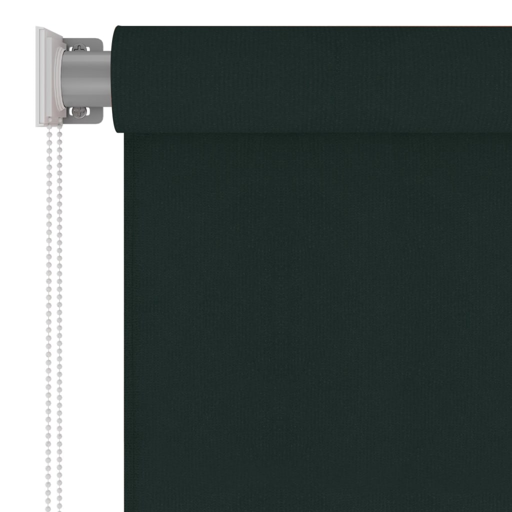 Utendørs rullegardin 120x140 cm mørkegrønn HDPE