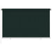 Utendørs rullegardin 240x140 cm mørkegrønn HDPE