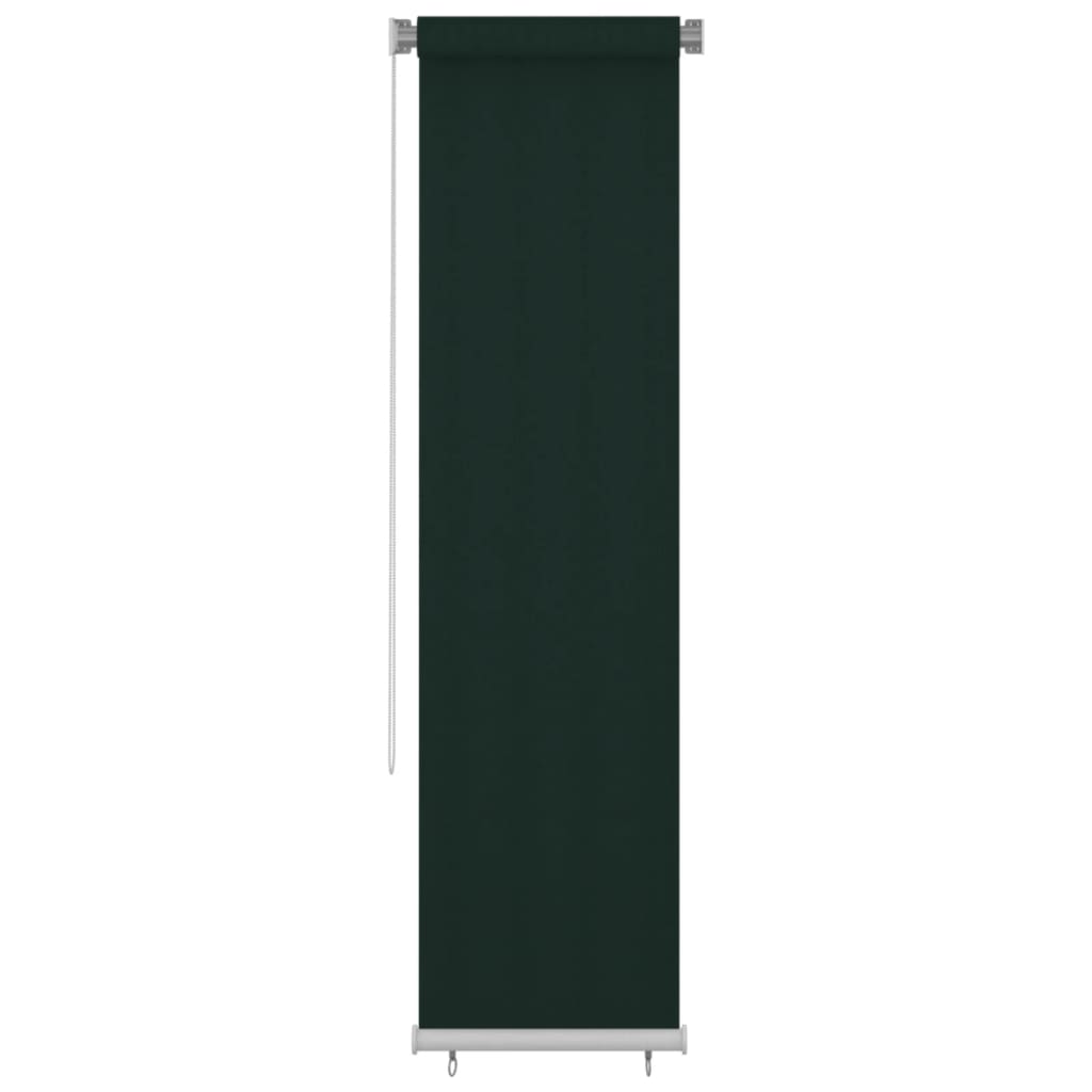 Utendørs rullegardin 60x230 cm mørkegrønn HDPE