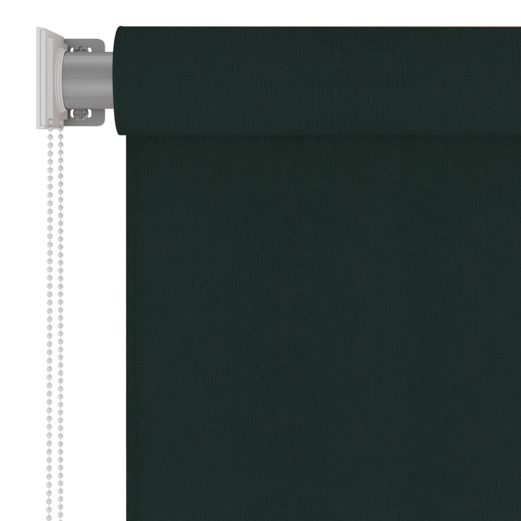 Utendørs rullegardin 60x230 cm mørkegrønn HDPE