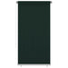 Utendørs rullegardin 120x230 cm mørkegrønn HDPE
