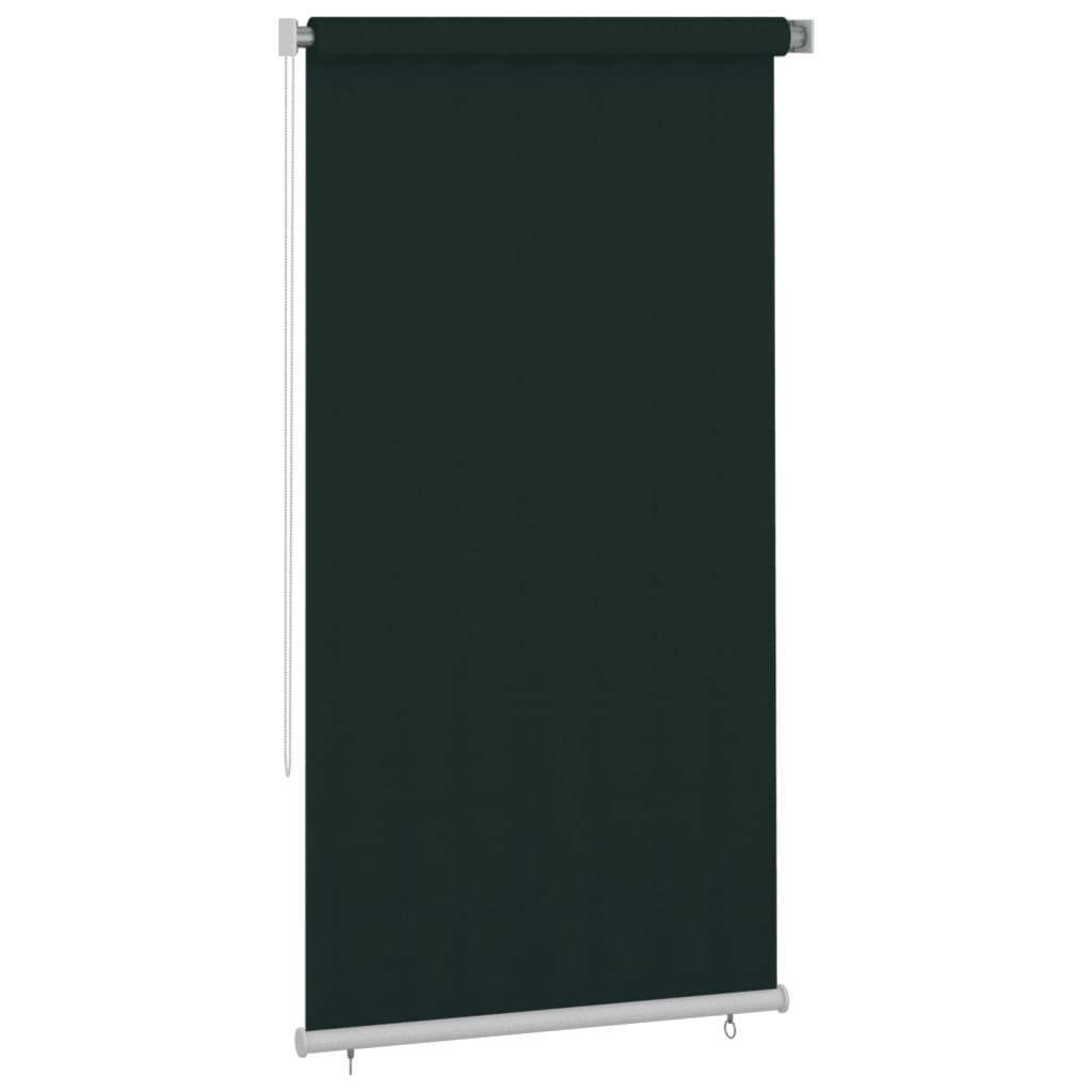 Utendørs rullegardin 120x230 cm mørkegrønn HDPE