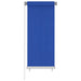 Utendørs rullegardin 60x140 cm blå HDPE