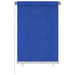 Utendørs rullegardin 100x140 cm blå HDPE