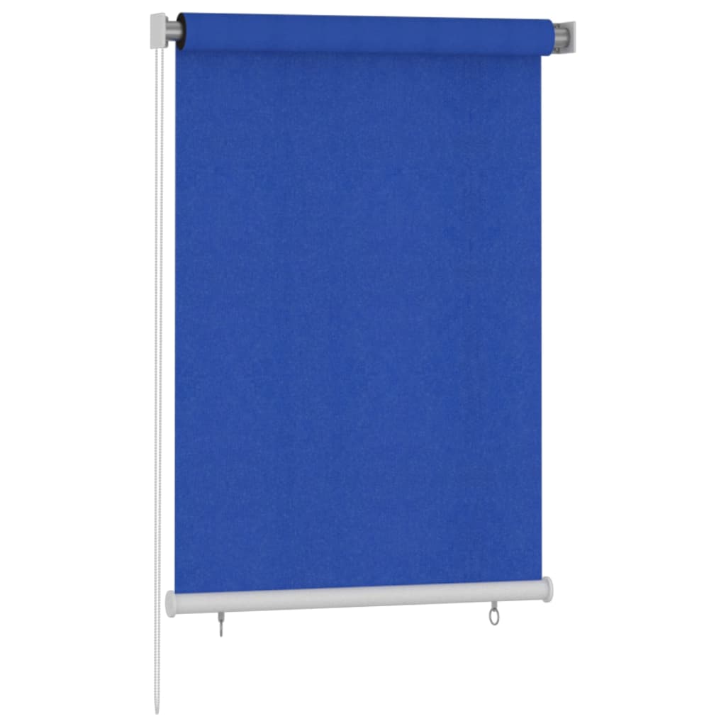 Utendørs rullegardin 100x140 cm blå HDPE