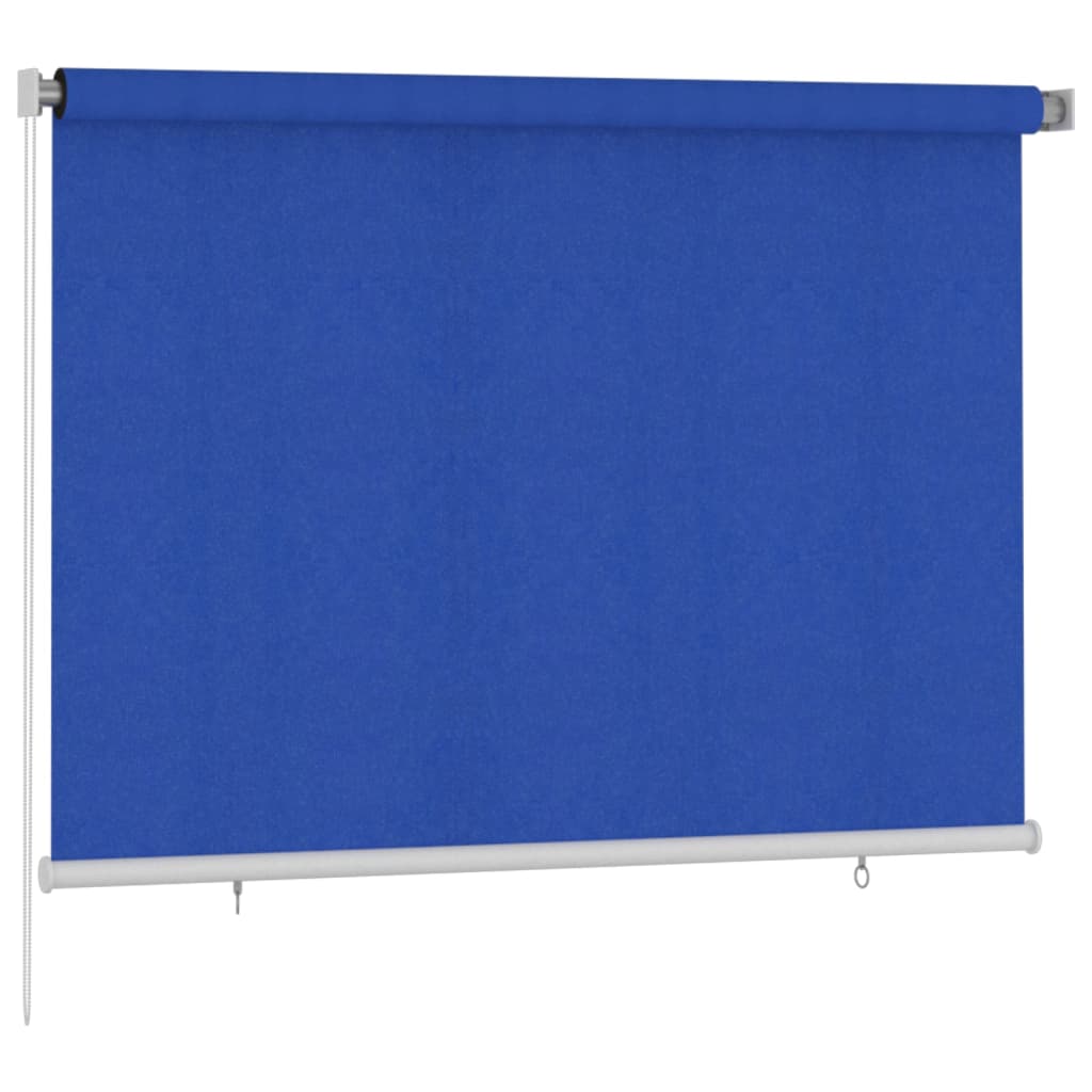 Utendørs rullegardin 200x140 cm blå HDPE
