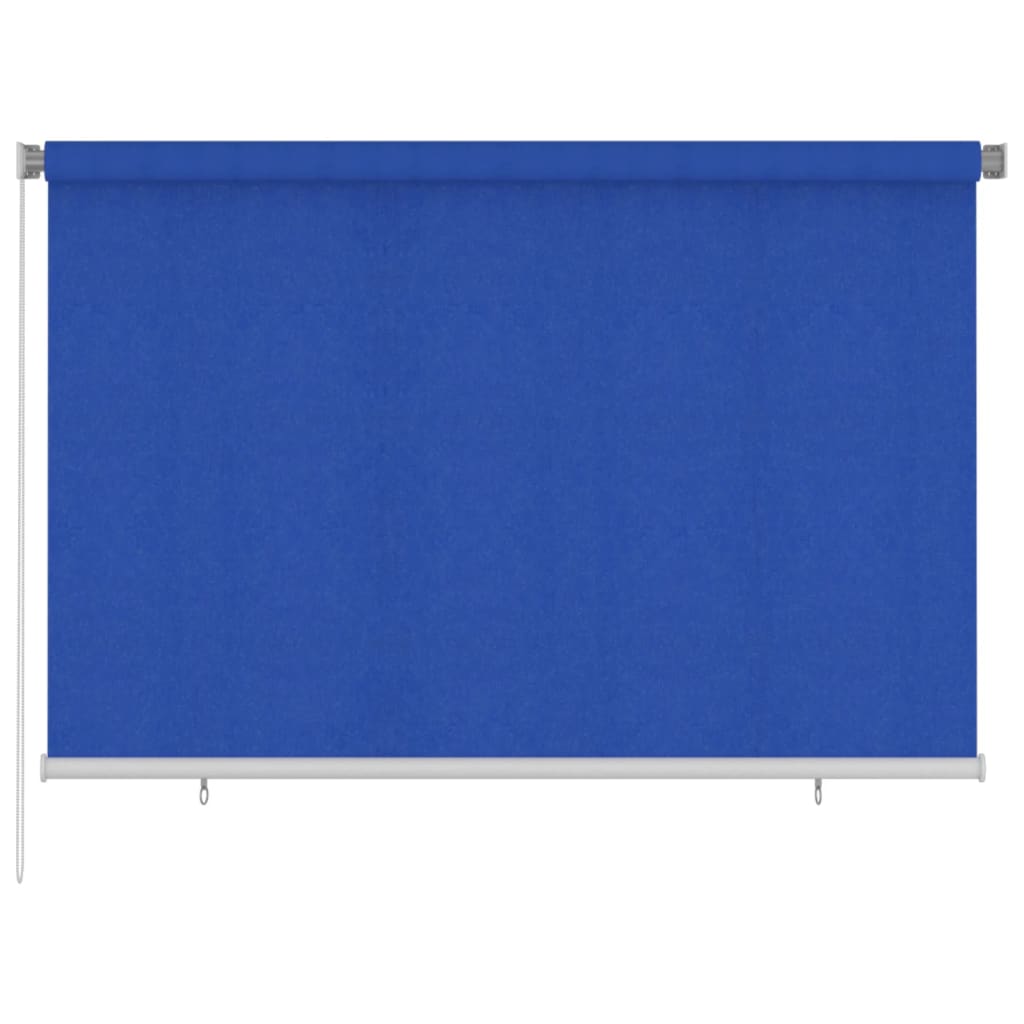 Utendørs rullegardin 220x140 cm blå HDPE