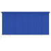 Utendørs rullegardin 300x140 cm blå HDPE