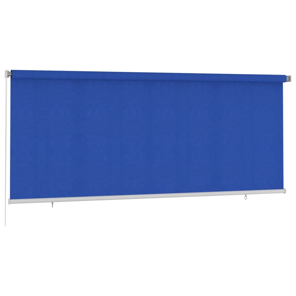 Utendørs rullegardin 350x140 cm blå HDPE