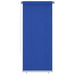 Utendørs rullegardin 100x230 cm blå HDPE