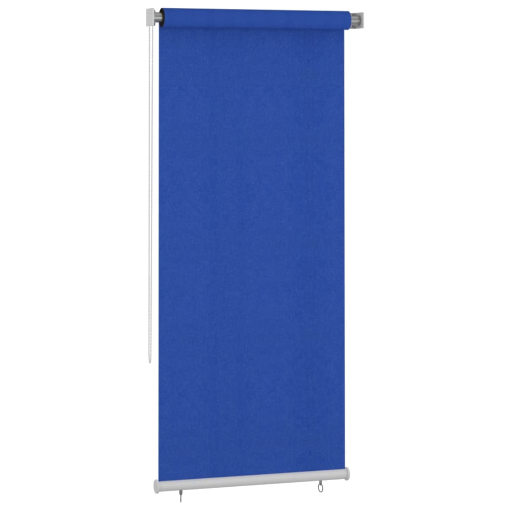 Utendørs rullegardin 100x230 cm blå HDPE