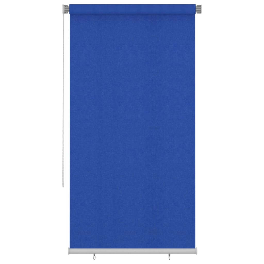 Utendørs rullegardin 120x230 cm blå HDPE