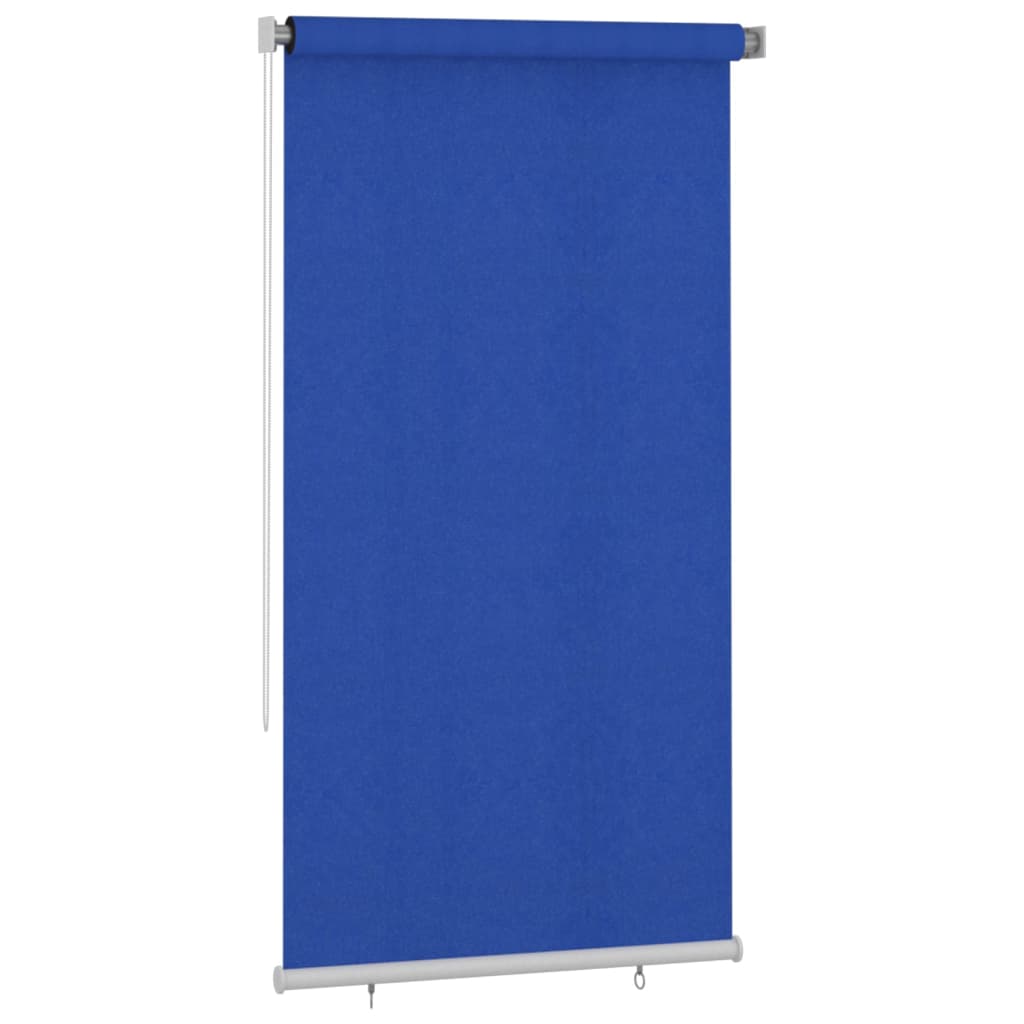 Utendørs rullegardin 120x230 cm blå HDPE