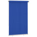 Utendørs rullegardin 140x230 cm blå HDPE
