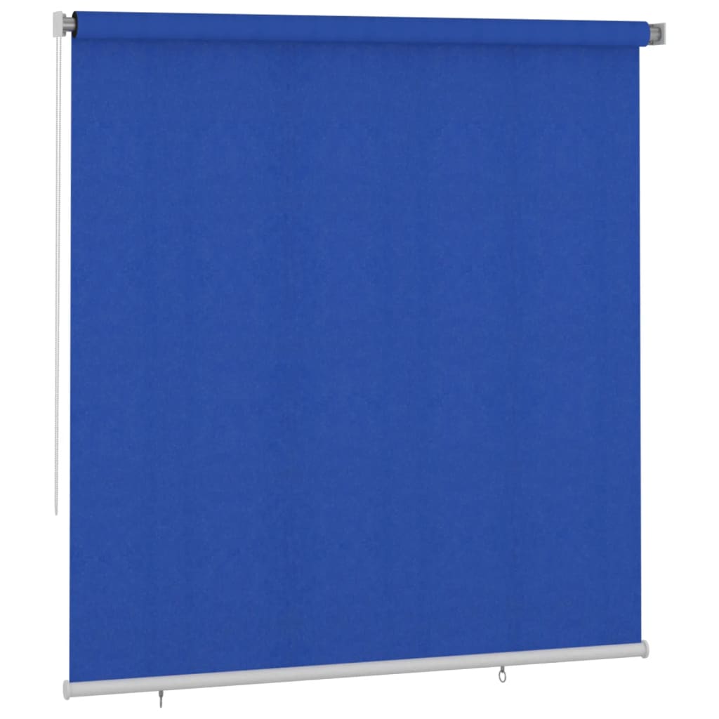 Utendørs rullegardin 220x230 cm blå HDPE