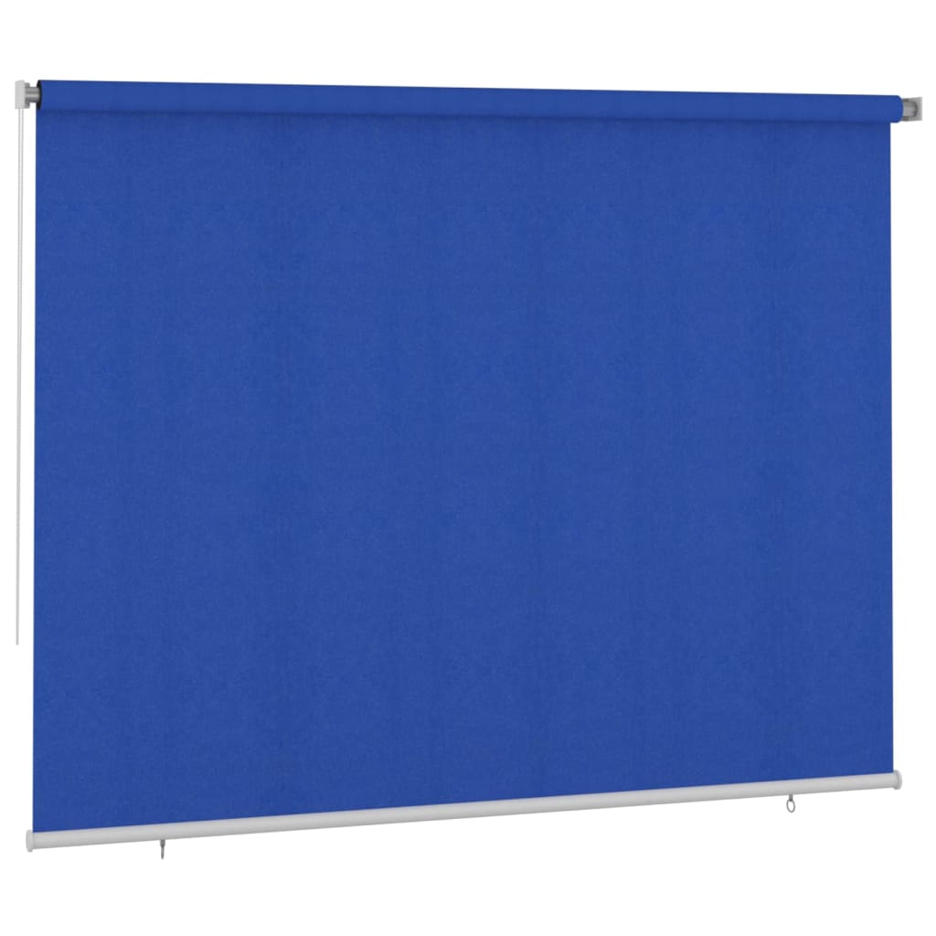 Utendørs rullegardin 300x230 cm blå HDPE