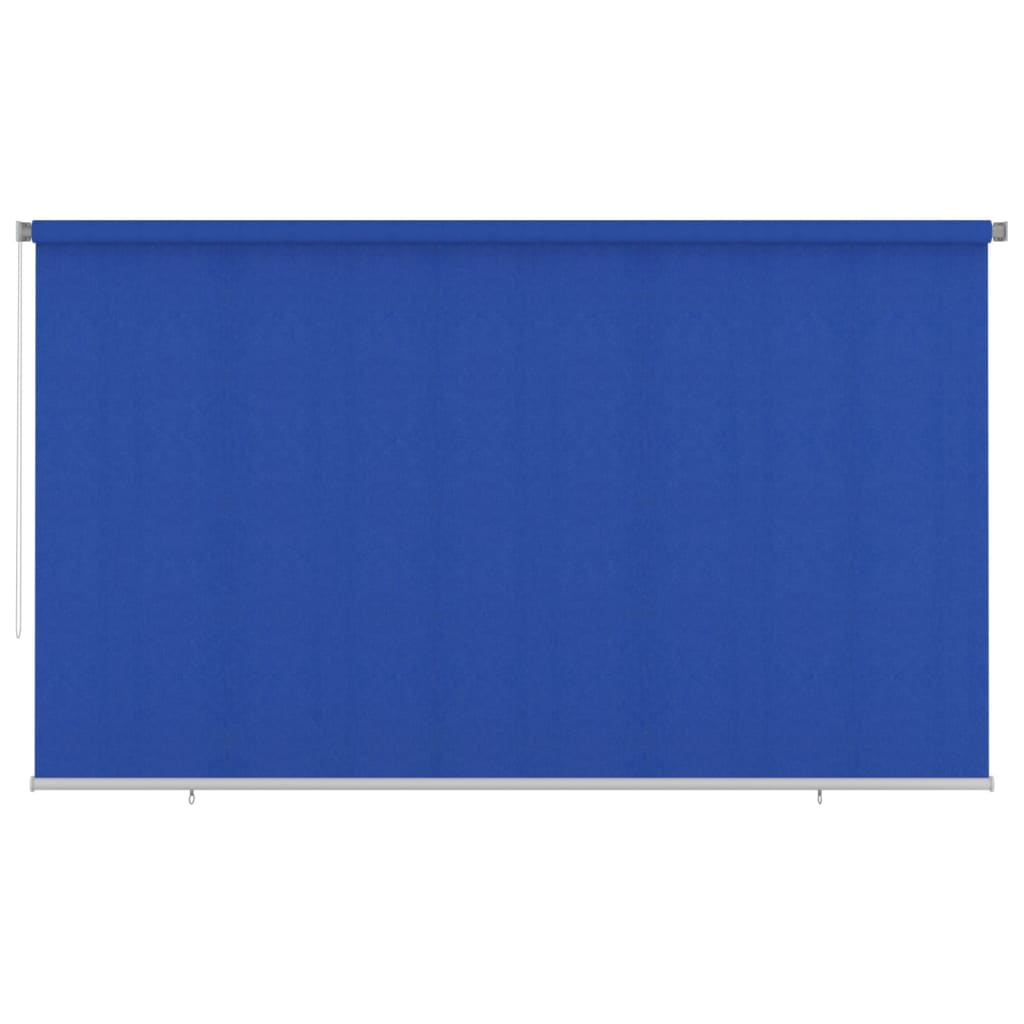 Utendørs rullegardin 400x230 cm blå HDPE