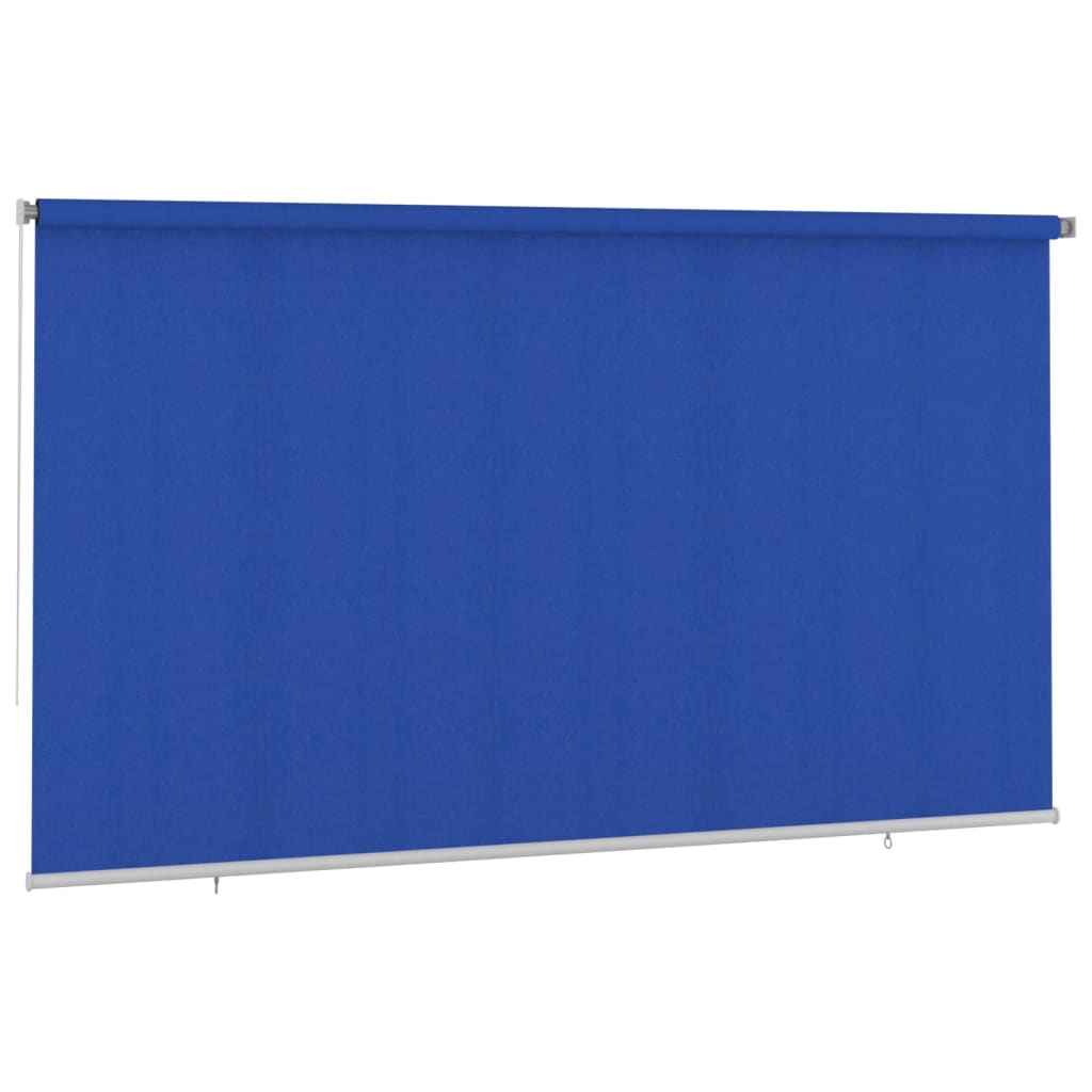 Utendørs rullegardin 400x230 cm blå HDPE