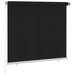 Utendørs rullegardin 165 (B) x 140 (H) cm svart