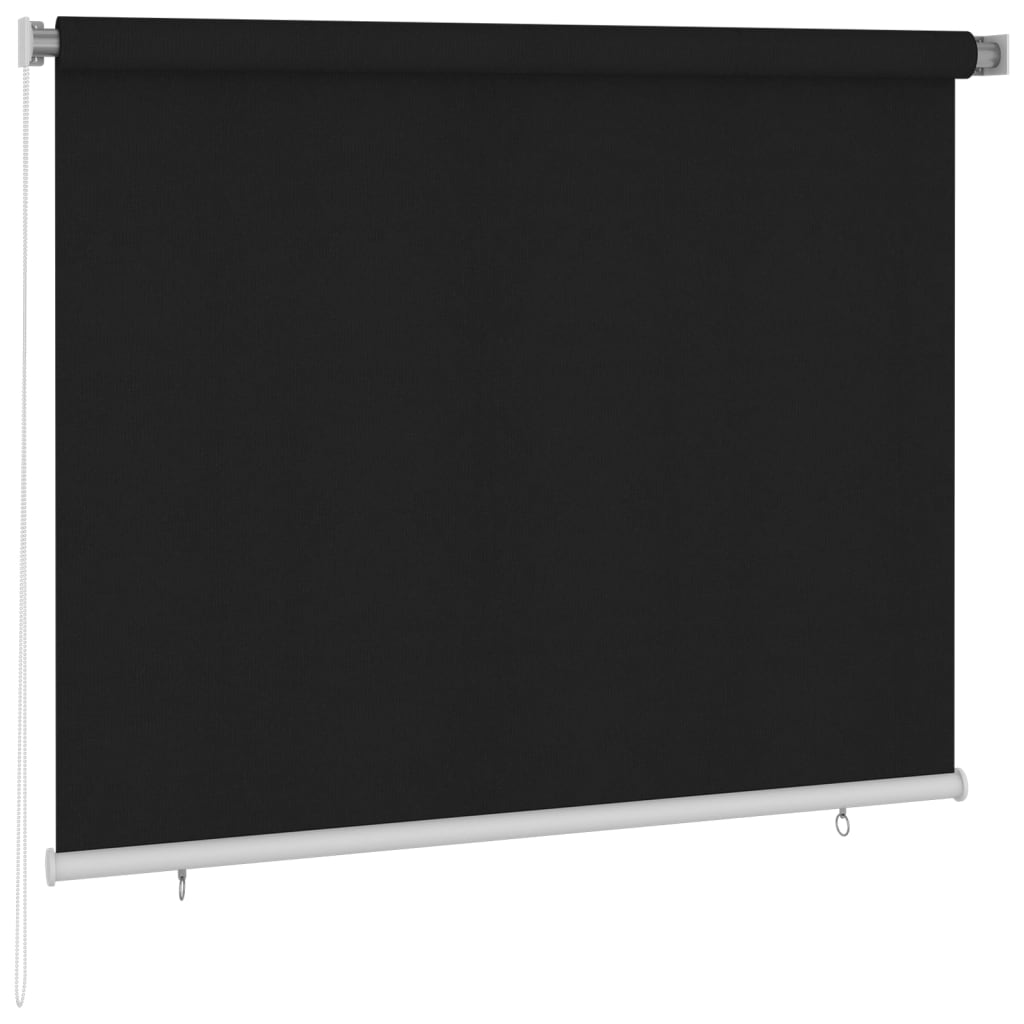 Utendørs rullegardin 185 (B) x 140 (H) cm svart