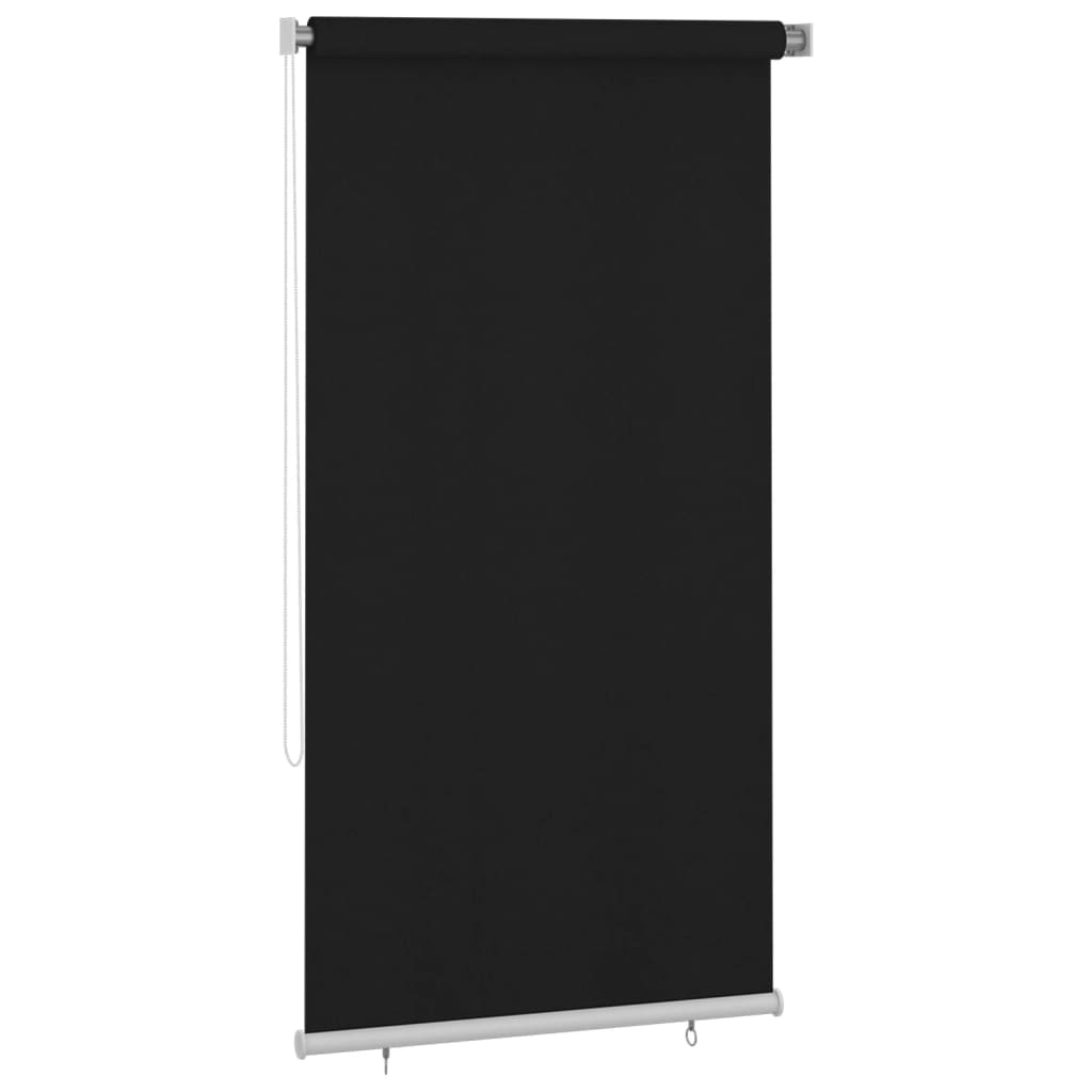 Utendørs rullegardin 125 (B) x 230 (H) cm svart