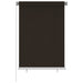 Utendørs rullegardin 100x140 cm brun HDPE