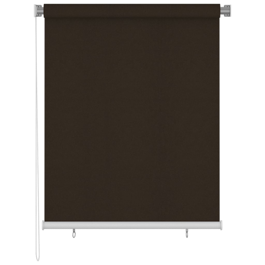 Utendørs rullegardin 120x140 cm brun